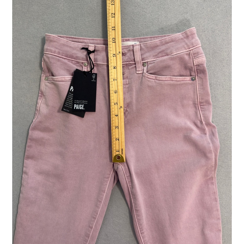 NWT Women's Paige Cindy High Rise Straight Raw Hem Ankle Jeans Size (waist) 25" - Picture 12 of 13